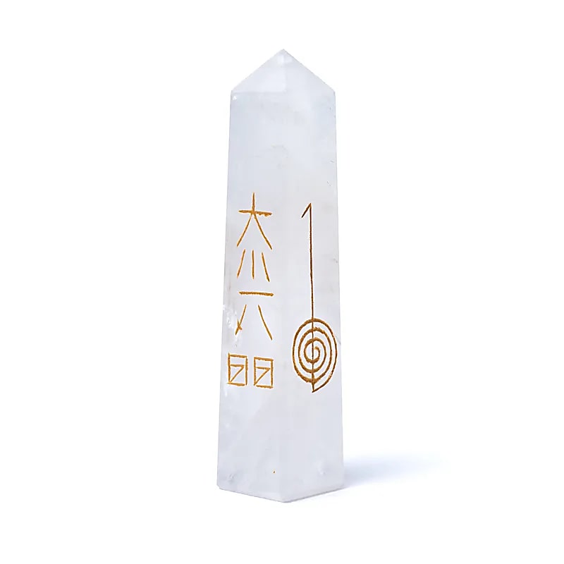 Rock Crystal Obelisk Reiki